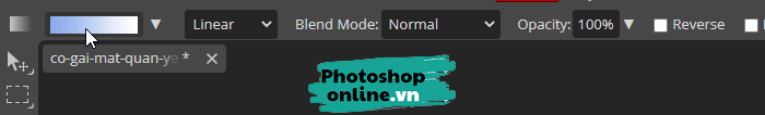 Sử dụng Gradient Tool trong Photoshop online