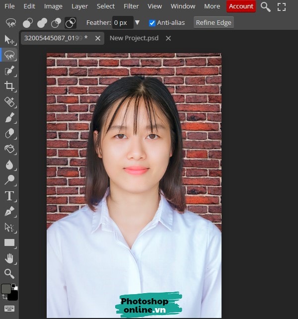 Thay Phông Nền Ảnh Thẻ Bằng Photoshop Online | Pts Online