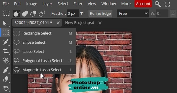 Thay Phông Nền Ảnh Thẻ Bằng Photoshop Online | Pts Online