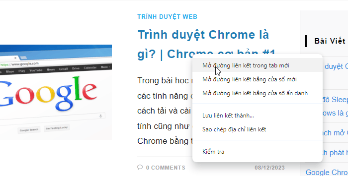 Cách sử dụng Google Chrome