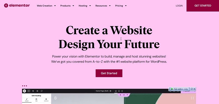 Màu hồng trong thiết kế website, website màu hồng