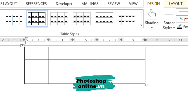 cách tạo bảng trong Word và PowerPoint chi tiết