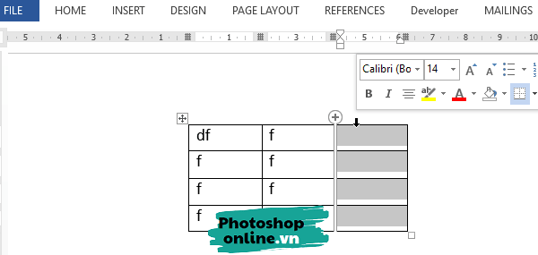 Hướng dẫn cách thêm hàng và cột trong bảng, cách xóa cột và hàng, cách gộp và chia tách ô trong bảng Word, PowerPoint