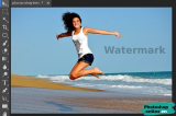 Xóa watermark bằng photoshop online
